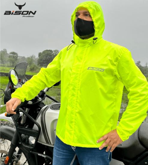BISON-AQUASHIELD-RAIN JACKET-FLOURO