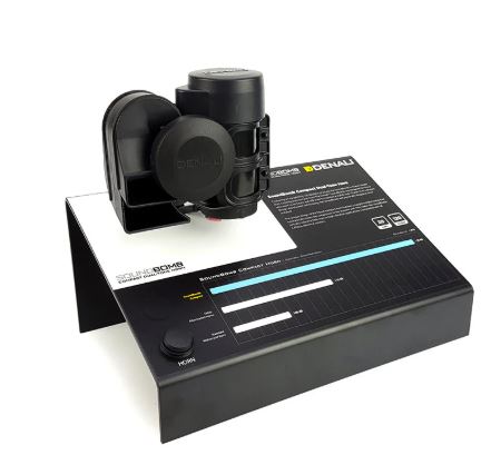 DENALI-SOUNDBOMB COMPACT DUAL TONE AIR HORN-MOTOR CYC ACC