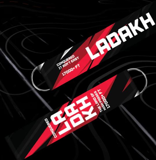 L2W - CONQUERED LADAKH RED/BLACK - KEY CHAINS