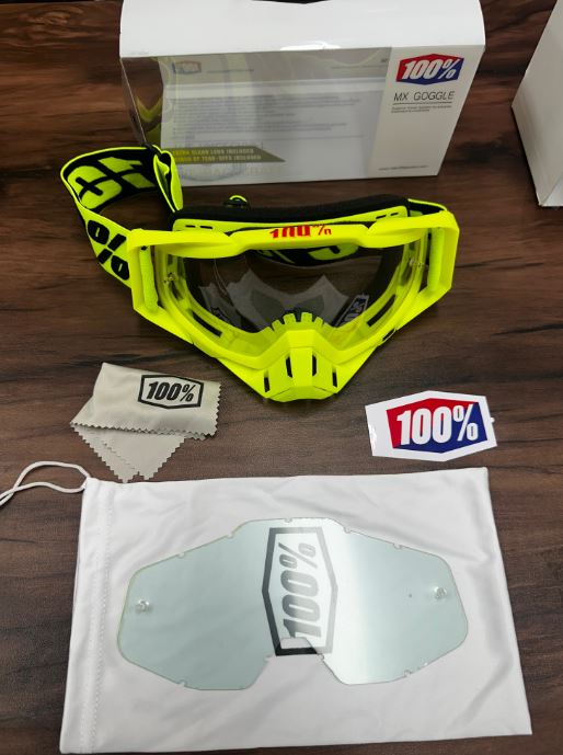 AS - 100% MOTOCROSS GOGGLE - HELMET ACC-NEON