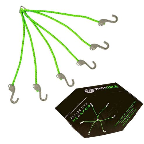 MOTO TECH-REFL. HEXAPOD-BUNGEE CORD-NEON/GRY-32