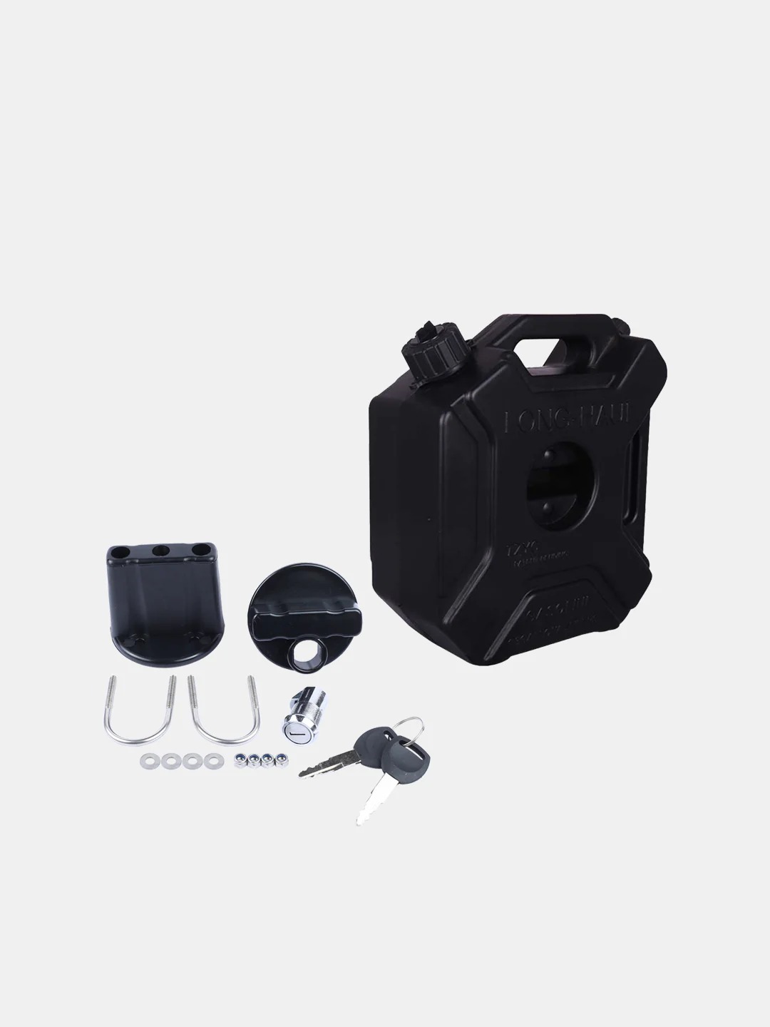 AS-JERRY CAN WITH FITTINGS-MOTOR CYC ACC-BLK-5L