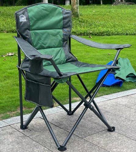  AS-CAMPING MASTER FOLDABLE CHAIR-GREEN/BLK