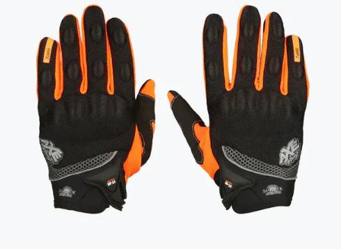 AS -AXE RACING ST09 - RIDING GLOVE - BKL/ORG 