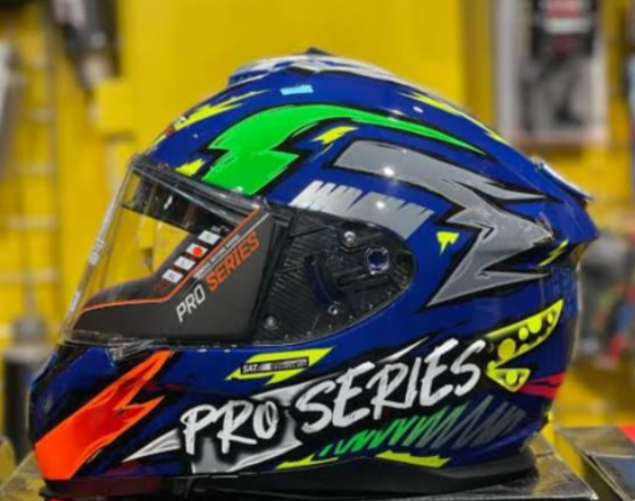 AS-SHAFT PRO SERIES-FULL FACE HELMET-D BLU/HIVZ