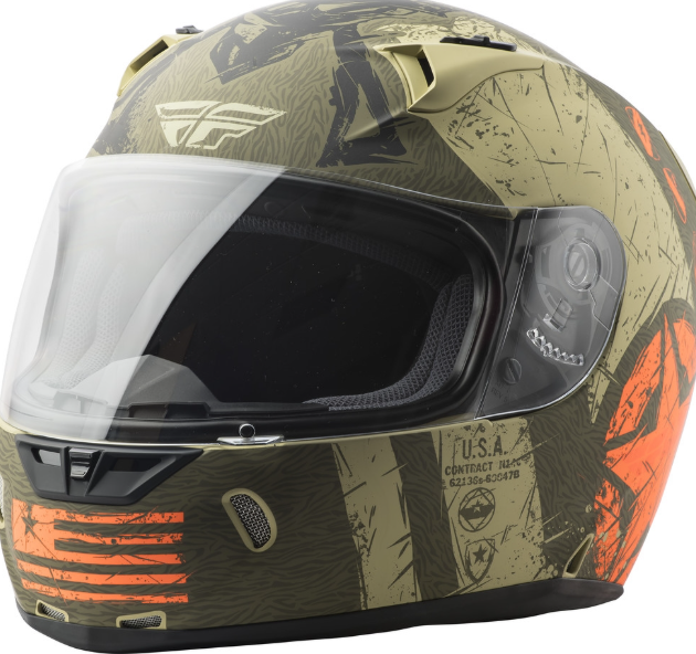 FLY RACING-REVOLT-LIBERATOR-HELMET-MATTE  BROWN/ORANGE
