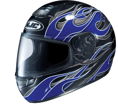 HJC-CS-R1-INFER MC 2-HELMETS-BLACK/BLUE