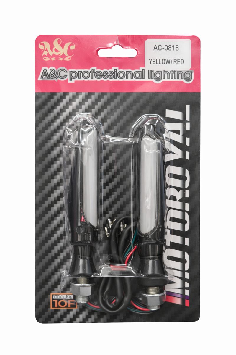 AS-AC 0818 INDICATOR-MOTOR CYC ACC-YLW/RED