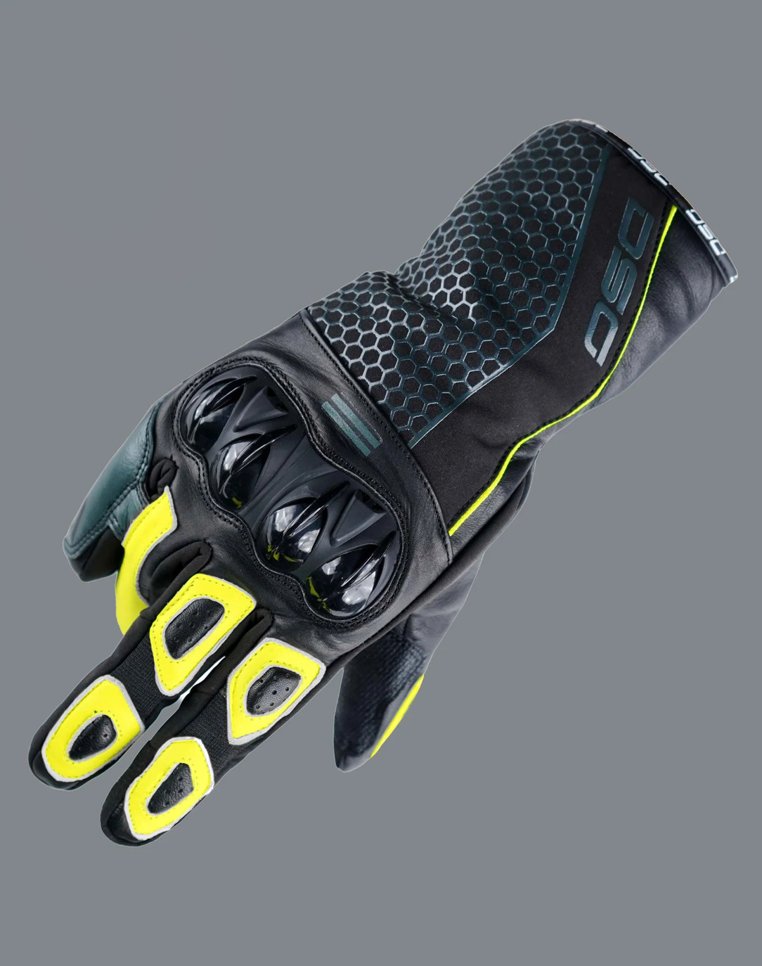 DSG-HYDRO V2-RIDING GLOVE-BLK/YLW/FLUORO