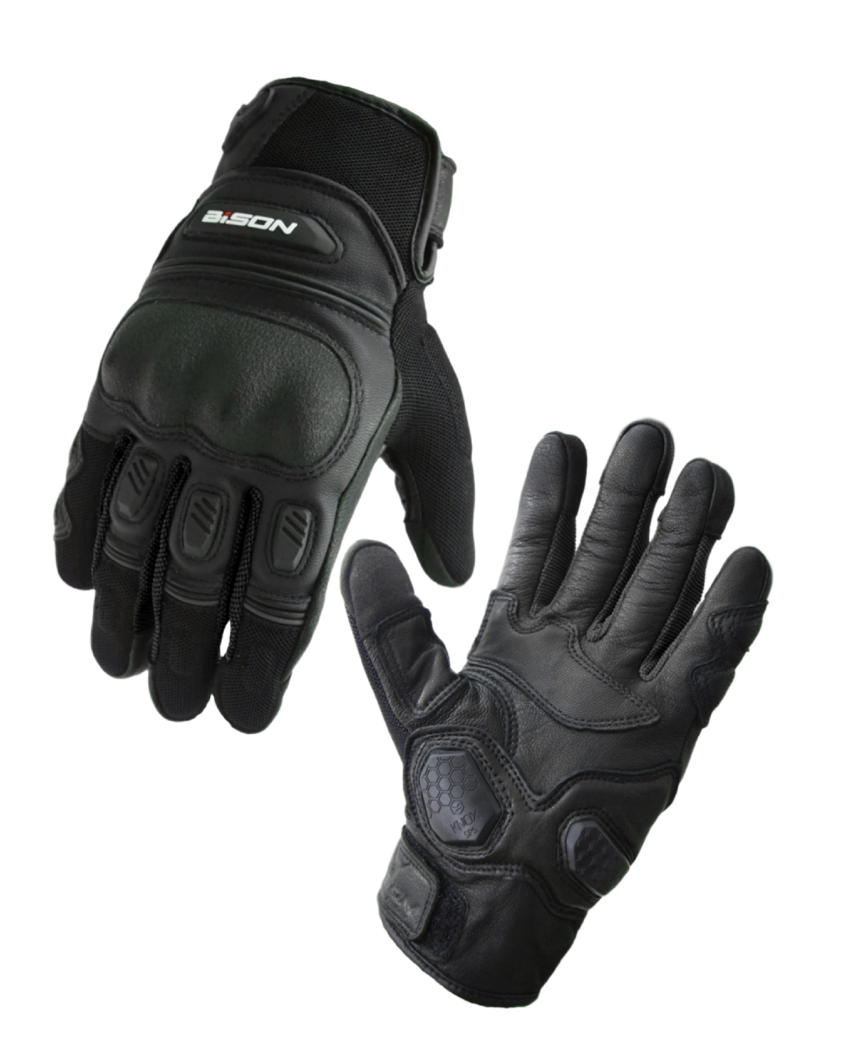 RRG BISON-AIRPRO-RIDING GLOVES-BLACK