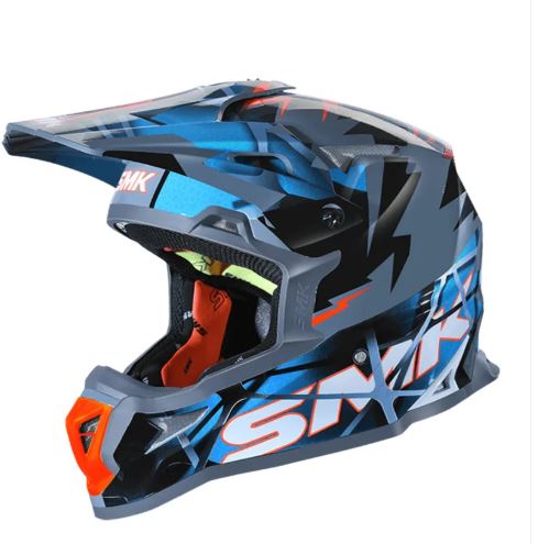 SMK-ALLTERRA FULMINE-OFF ROAD HELMET-GLOSS GRY/BLU/WHT