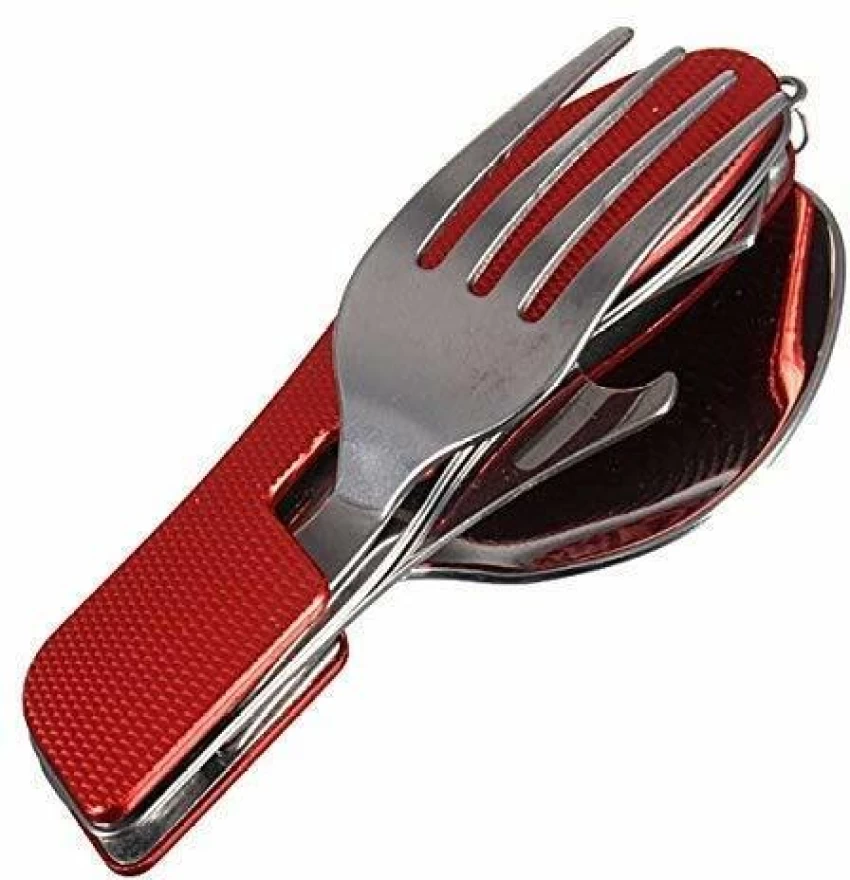 FLYTOP-SPOON & FORK SET-CAMPING ACC-RED